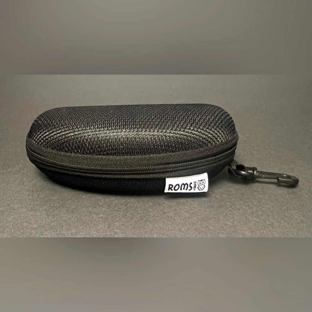 Roms Baby- Pink sunglasses with fabric pouch‎ and case, Pre- Owned